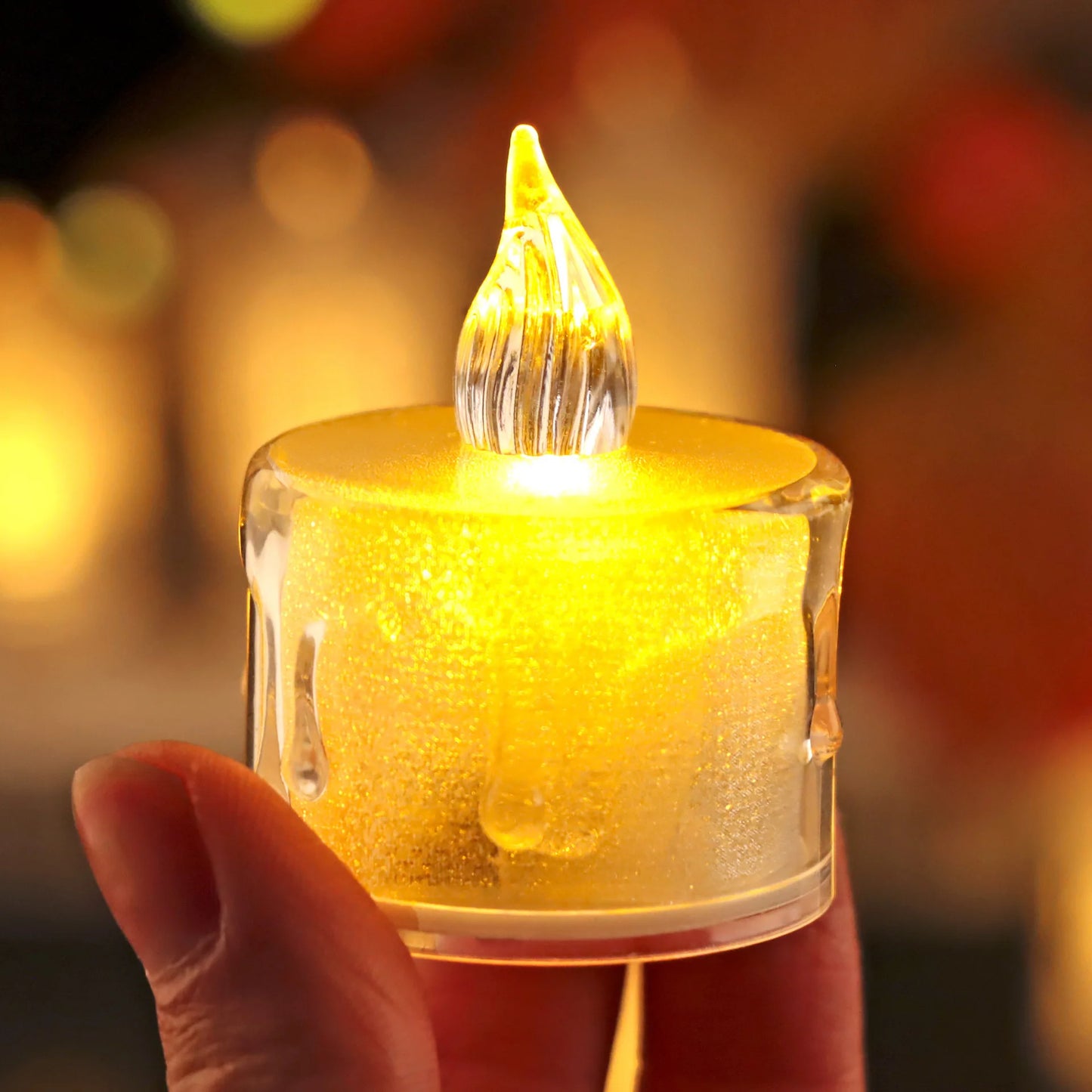 6 / 12 Pcs Flameless Tea Lights Candles