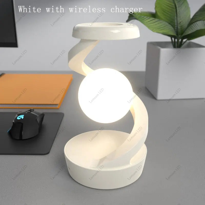Levitating Ball Light with Wireless Charger