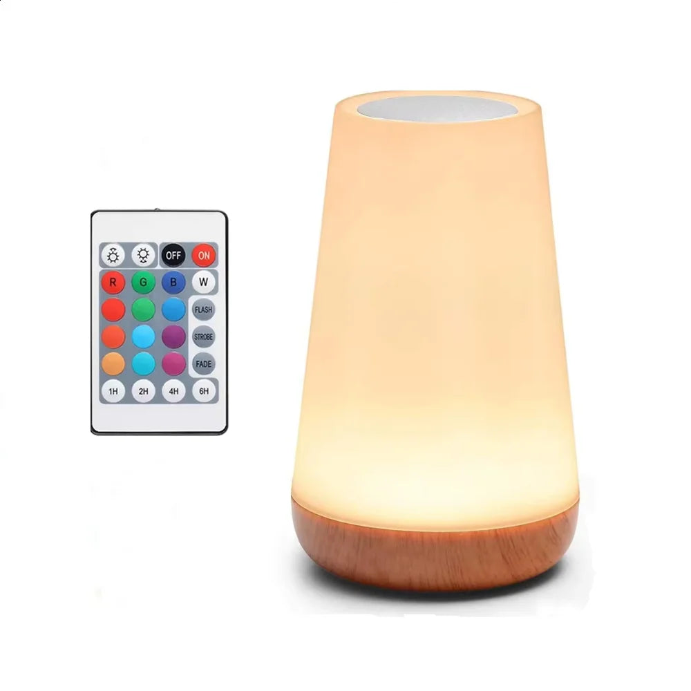LED Touch Dimmable Table Lamp 13 color Remote Control