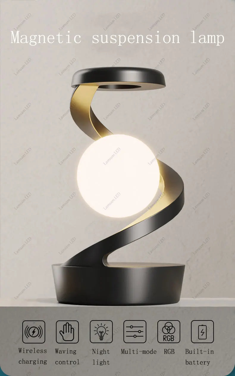 Levitating Ball Light with Wireless Charger