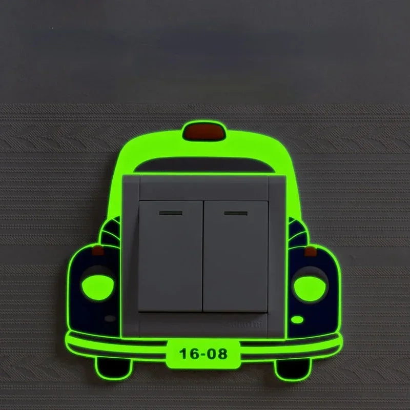 1 Pc Children Bedroom 3D Silicone Switch Sticker