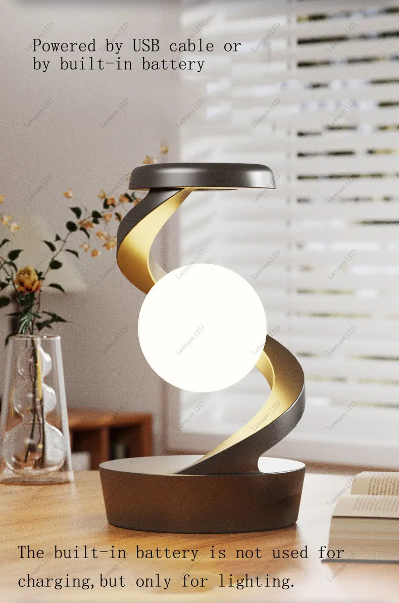 Levitating Ball Light with Wireless Charger