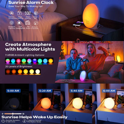 Multifunctional Sunrise Alarm Clock