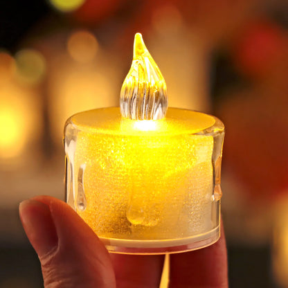 6 / 12 Pcs Flameless Tea Lights Candles