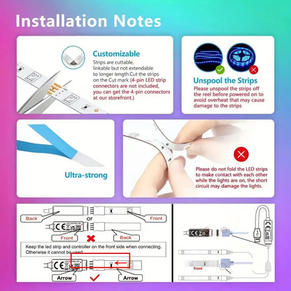 LED Strip Lights USB Bluetooth 5050 SMD