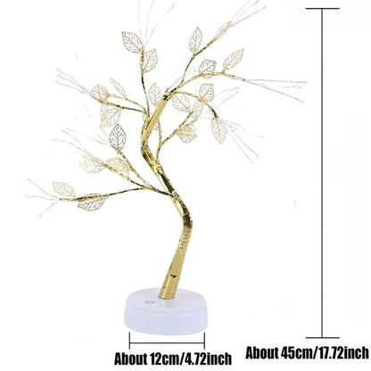Golden Leaf Table Lamp Warm Led