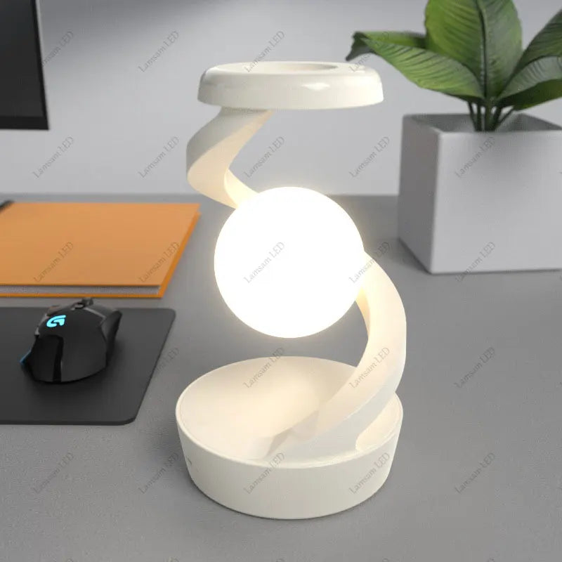 Levitating Ball Light with Wireless Charger