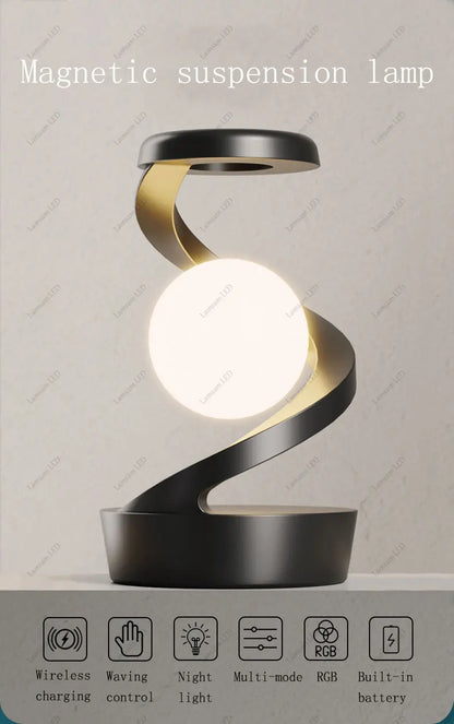 Levitating Ball Light with Wireless Charger