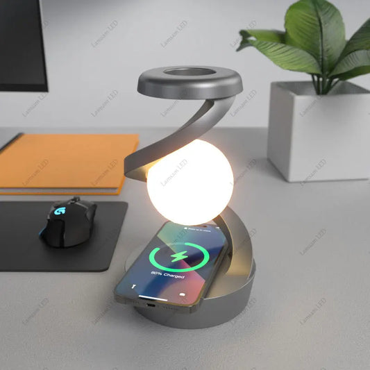 Levitating Ball Light with Wireless Charger