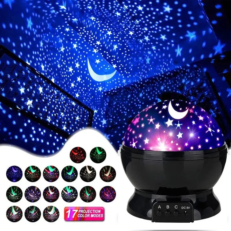 Star Projector Night Light Auto Rotating
