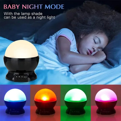 Star Projector Night Light Auto Rotating