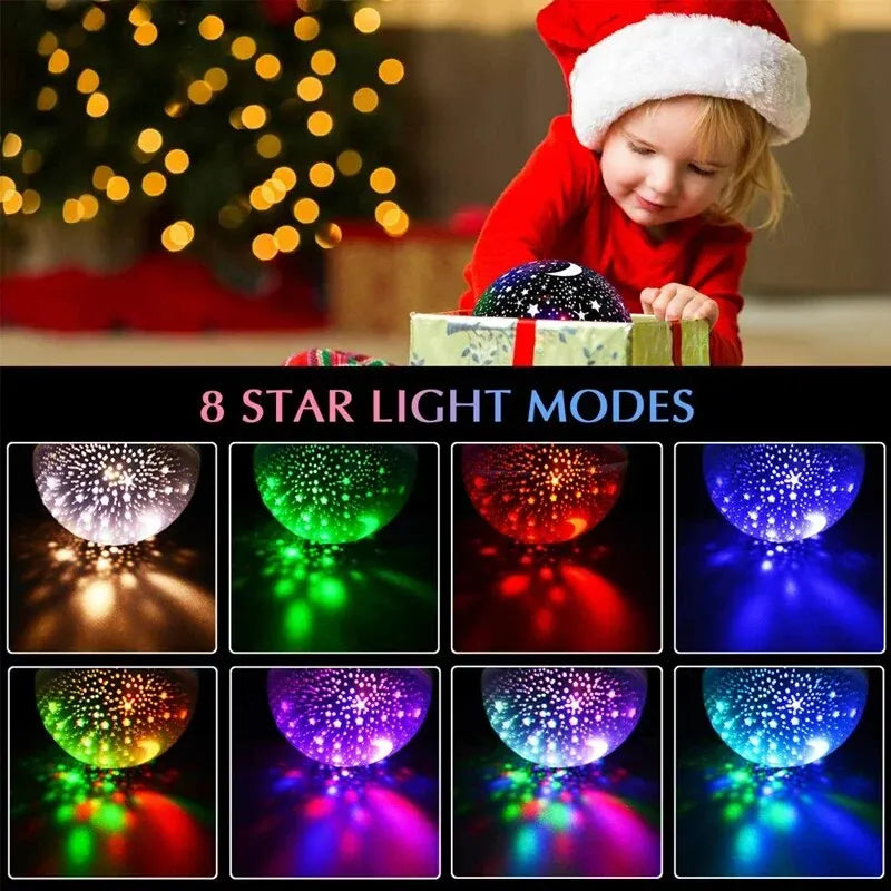 Star Projector Night Light Auto Rotating